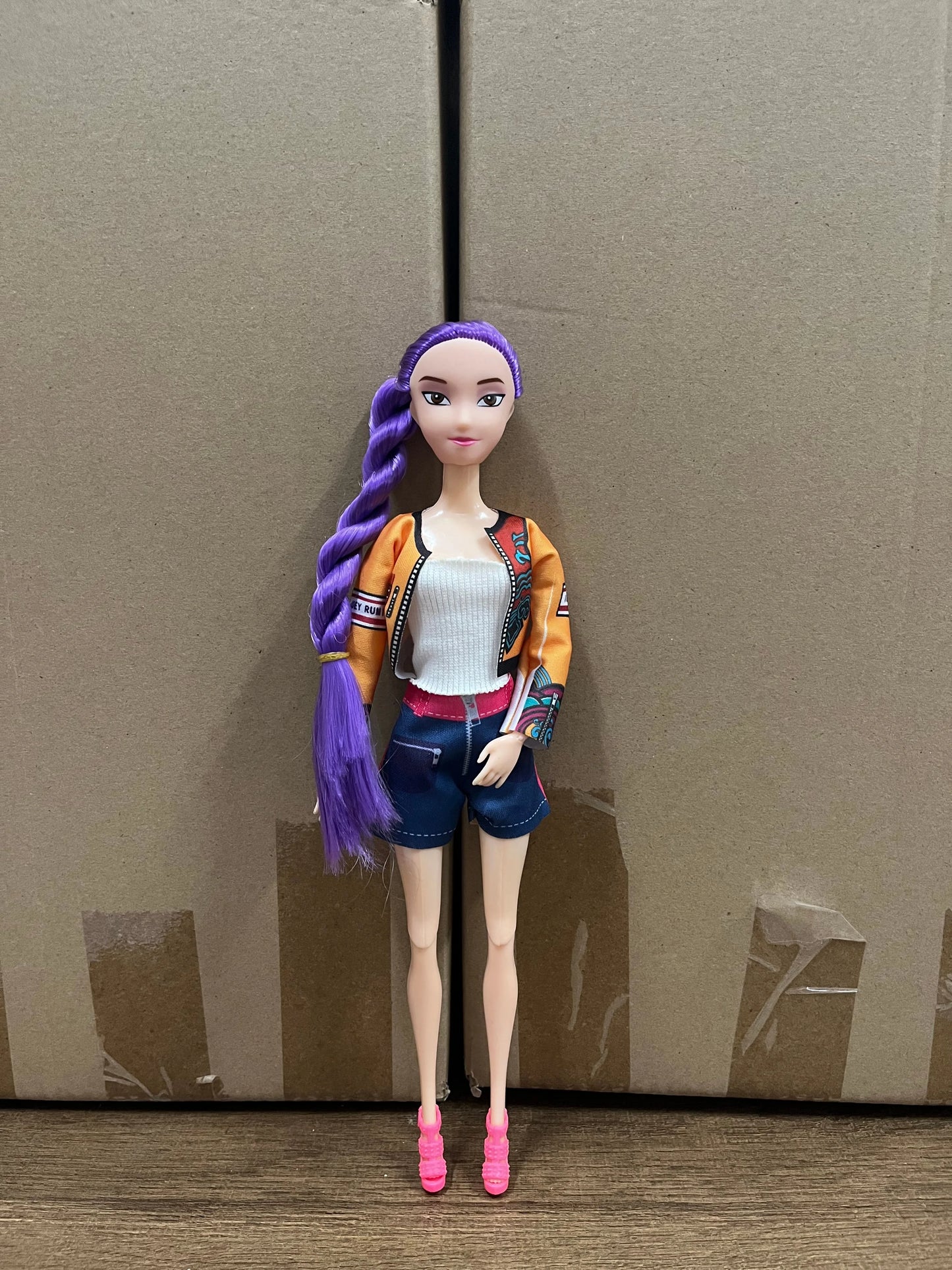 11in Kpop Demon Hunters Vinyl Figurines New K-POP Demon Slayer Miniatures Doll Lumimila Zoey Desktop Ornament Decoration Gifts