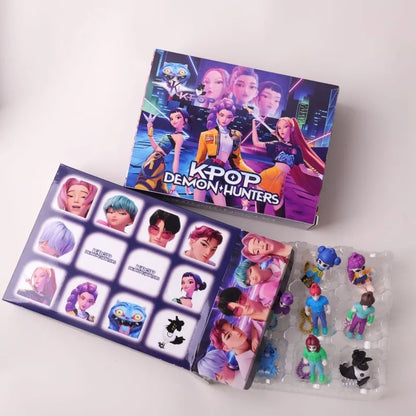 KPOP Demon Hunters Doll Fun Toy Kawaii Anime Doll Keychain Decorative Pendant Demon Girl Group Figure Model Toys Gift