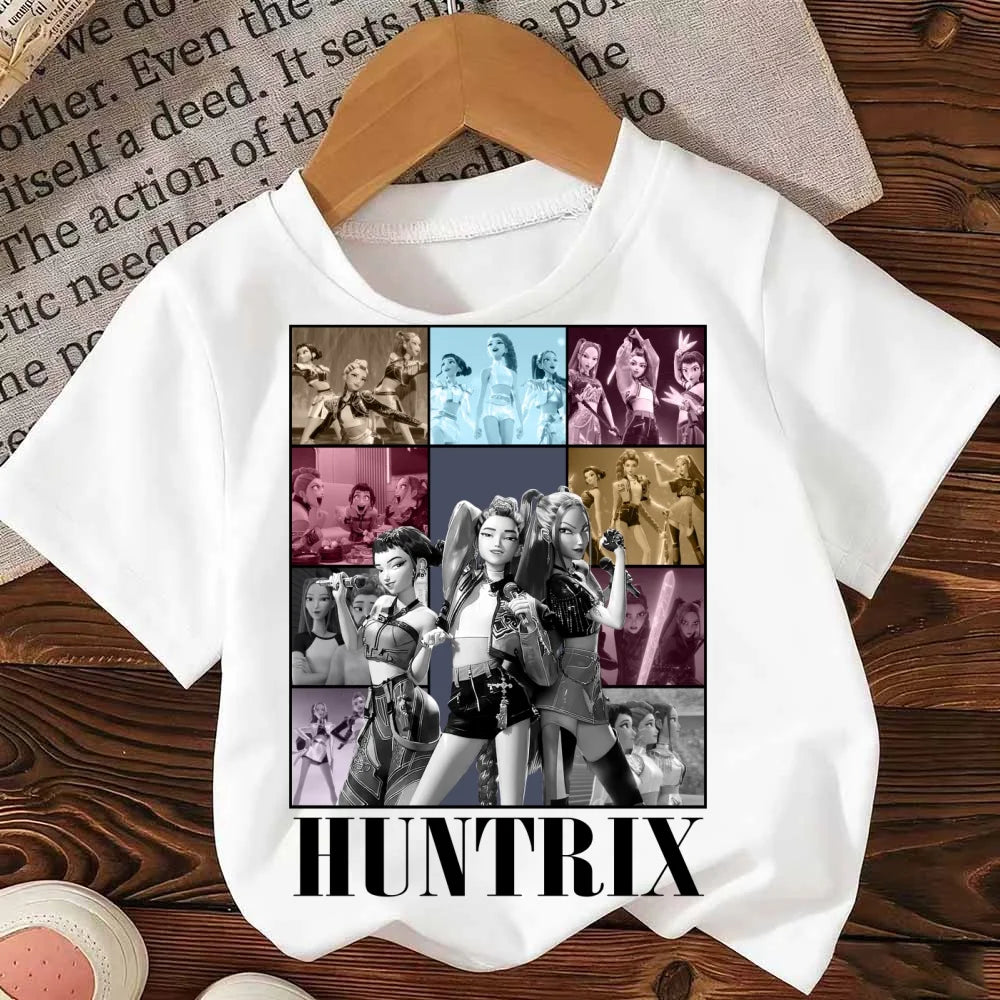 Fashion Movie Kids T-shirt KPop Demon Hunters Funny Gift for Fans Tshirt K-Pop Demon Hunters Clothes Cool Girls Tee Top