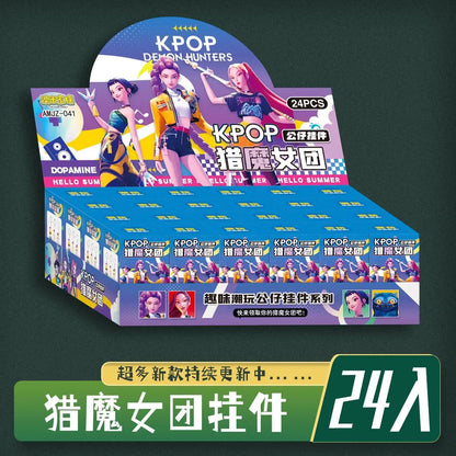 *24pcs Kpop Demon Hunters Blind Box Figure Toy Derpys Tiger Rumi Mira Zoey Sussy Figurine Doll Fans Christma birthday Gift