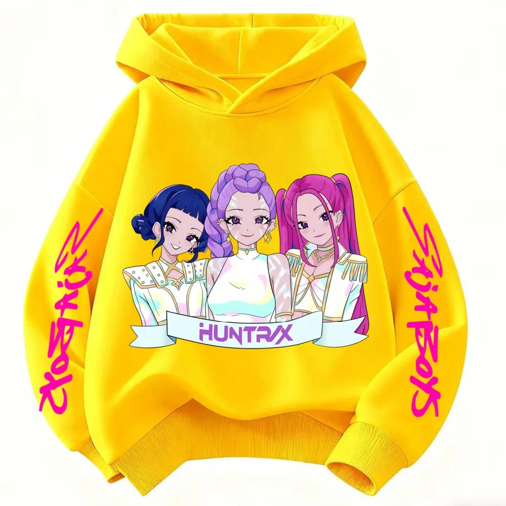 Comfortable Warm Winter Clothes for Children Fashionable Trendy Devil Hunter Casual Sweaters for Girls Boys