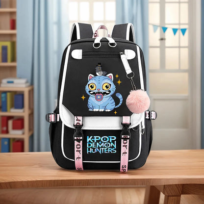 School Backpack for Students KPop Demon Hunters Daily Bagpack 2025 Hot Movie Print Backpacks for Girl Outdoor Sport School Bag