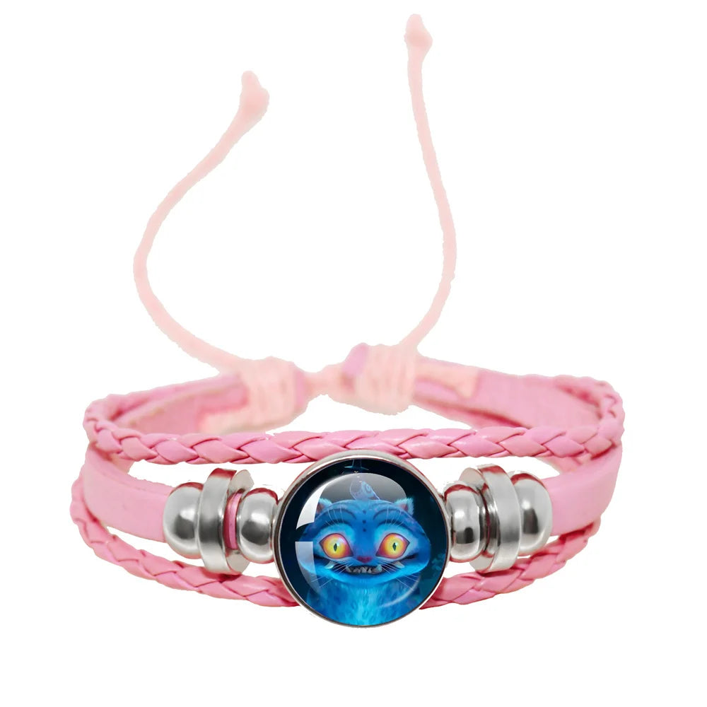 KPop Demon Hunters Pink Handmade Glass Bracelet Huntr-x Rumi Zoey Mira Bangles Jewelry Accessories Fans Couples Gift