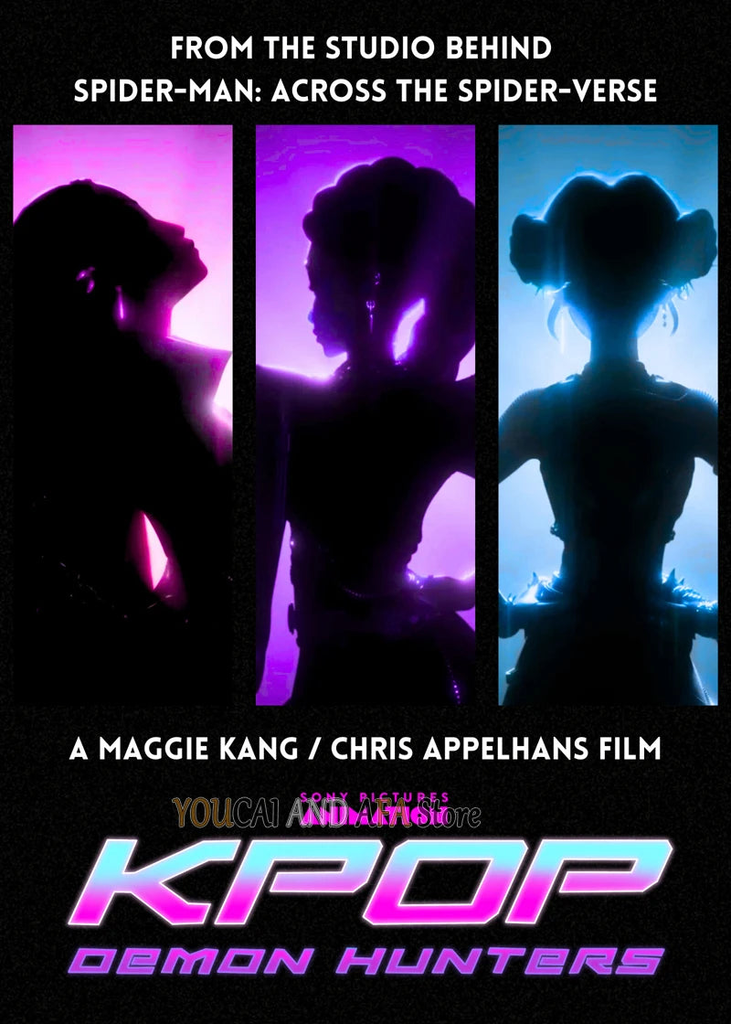 New K-Pop Girls Group Demon Hunters Art Fans Artwork Music Movie Anime Kpop Poster Canvas Painting Wall Pictures Fans Home Decor