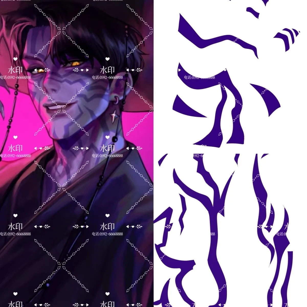 Anime Demon Hunter Saja Boy Jinu Cosplay Costume Wig Kpop Group Singing Korea Style Man Suit Hat Black Y2K Gothic Halloween