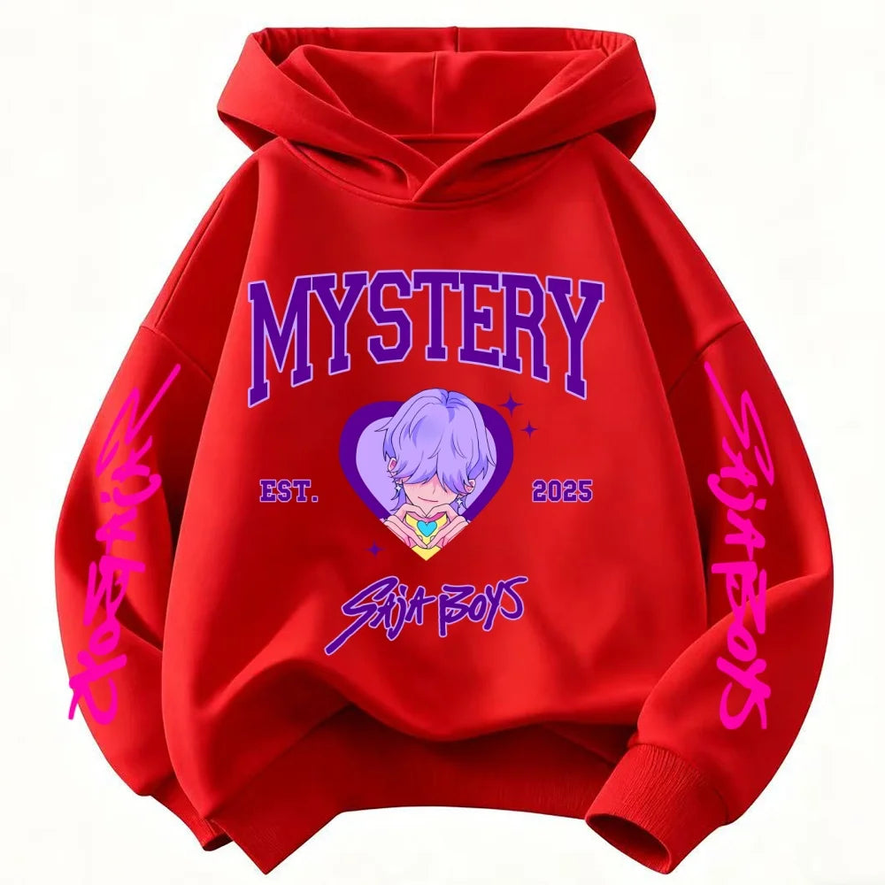 KPop Demon Hunters Hoodies for Kid's Autumn Winter New Cotton Hoodie Fashion 2025 Movie Hoody for Adult Kids Mother-to-be Top