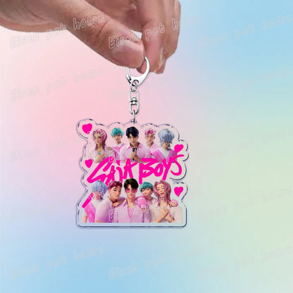 Kpop Demon Hunters Huntrix Saja Boys Keychain Llavero Accessories Bag Rumi Zoey Jinu Ramen Keychains Keyrings Jewelry Fans Gift