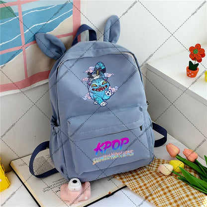 KPop Demon Hunteres Students Backpacks Cartoon Anime Graphic Print Backpack Boys Girls Fashion Schoolbag Back To School Gifts