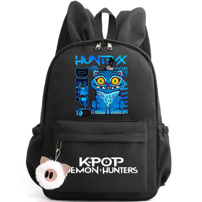 KPop Demon Hunter Backpack for Girls Boys Children Rucksack Casual School Bags Travel Rabbit Ears Backpacks Mochila gift bags