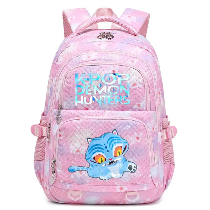 K-Pop Demon Hunters Boys Girls Backpack Huntrix Travel Knapsack Schoolbag Rucksack Women Shoulder Bag Halloween Birthday Gifts