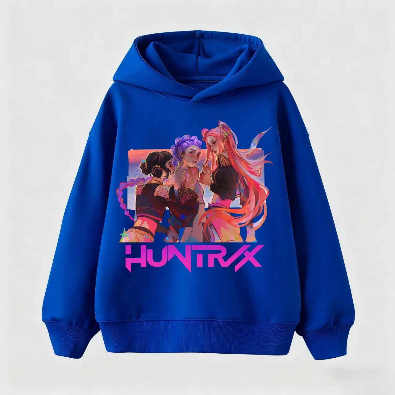 2025 New KPop Demon Hunters Kids Hoodie Kawaii Cartoon Printed Zippered Hoodie Coat Boys Autumn Jacket Baby Girl Winter Clothes