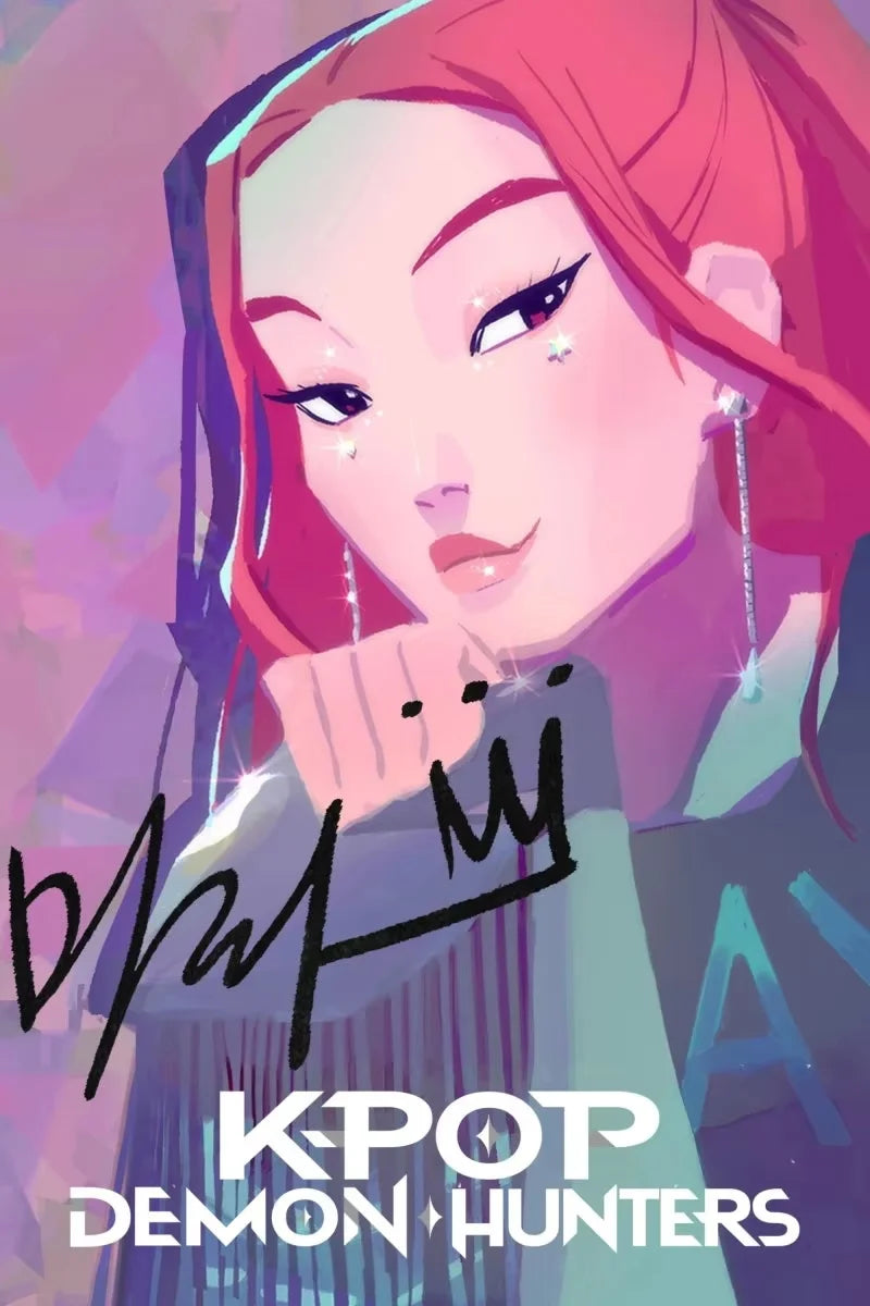 Saja Boys K Pop Demon Hunters Movie Poster Print For Bedroom Living Room Decor Cartoon Music Band Canvas Painting Wall Art