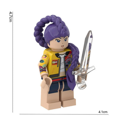 KPOP Demon Hunters Cartoon Model Ornament Kawaii Mini Action Figure Assembly Fans Collection Figures Desktop Decoration Gift