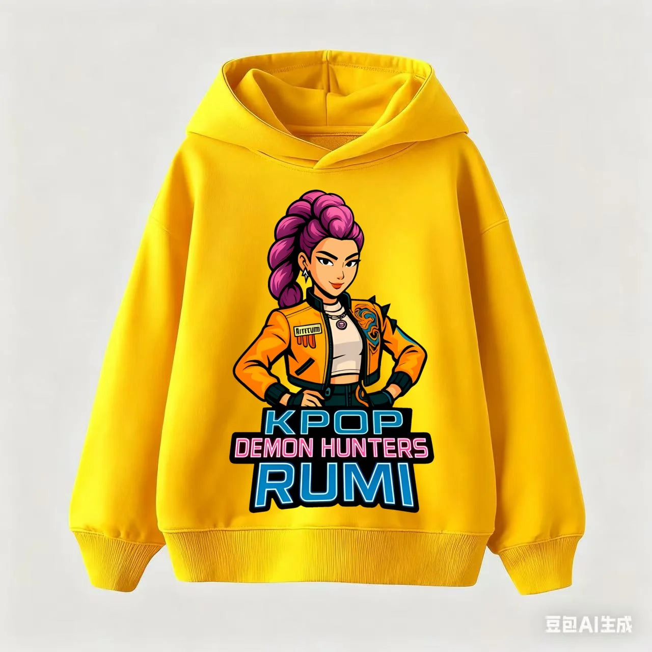 2025 KPop Demon Hunters Hoodie Fashion Rumi Sweatshirt Pullover Cute Long Sleeve Autumn Boys Girls Cartoon Y2K Hoody Sportswear