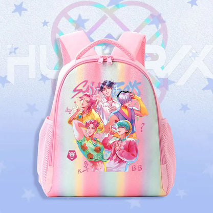 Schoolbag KPop Demon Hunters Children's Backpack Rainbow for K-POP HUNTR/X Rumi Mira Zoey Backpack Gifts Bag Shoulders Bag