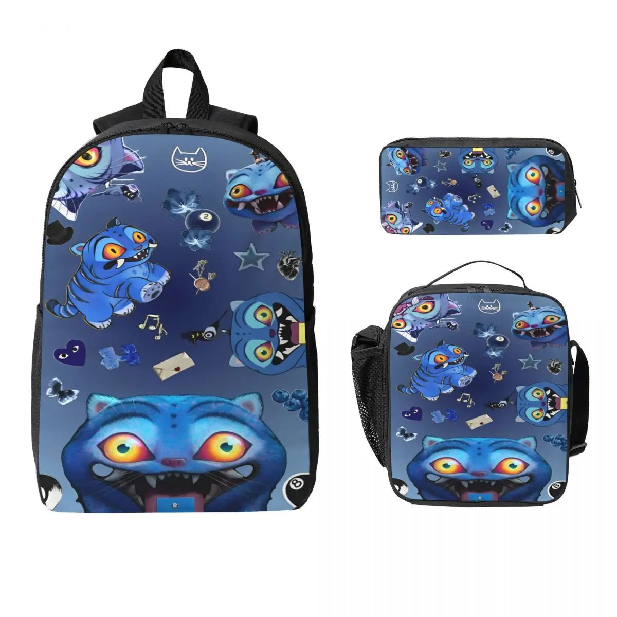 K-Pop Demon Hunters Saja Boys Kids Backpack Lunch Box Pencil Boxes for Boys Girls Backpacks School bag Bookbag Set