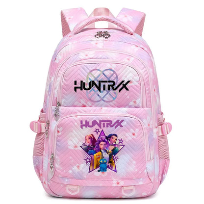 Kpop Demon Hunters Backpack Cartoon Rumi Mira Zoey HUNTR/X Saja Boys Print Schoolbag Large Capacity Student School Bas for Girls