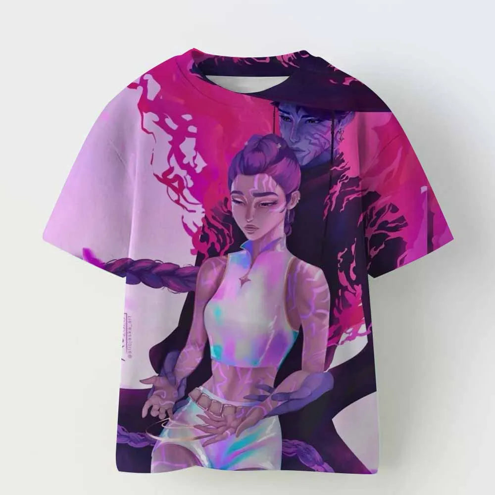 Derpy Tiger Kpop Demon Hunters Kids T-shirt Tops Girls Boys Cotton Summer Short Sleeve Tee Crew Neck Cute Tiger Funny T Shirts