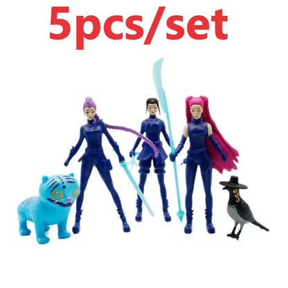 5/8/12pcs/Set Kpop Demon Hunters Figure Model Toy PVC Cartoon Gaming Peripherals Desk Collection Figures Model Toy For Kid