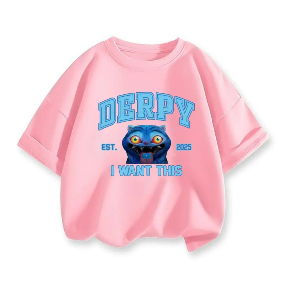 2025 New Hot KPop Demon Hunters Child Short Sleeve T-shirt Anime Character Print Tees Boys Girls Casual Tops Birthday Gift