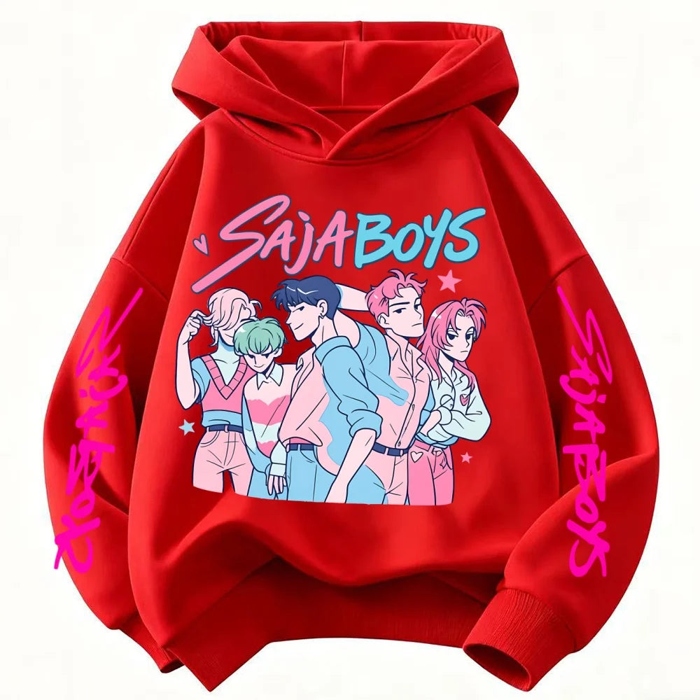 Toddler Girl Clothes KPop Demon Hunters Fashion Hoodie Clothes Child Girl Movie New Sweatshirts K-Pop Demon Hunters Casual Tops