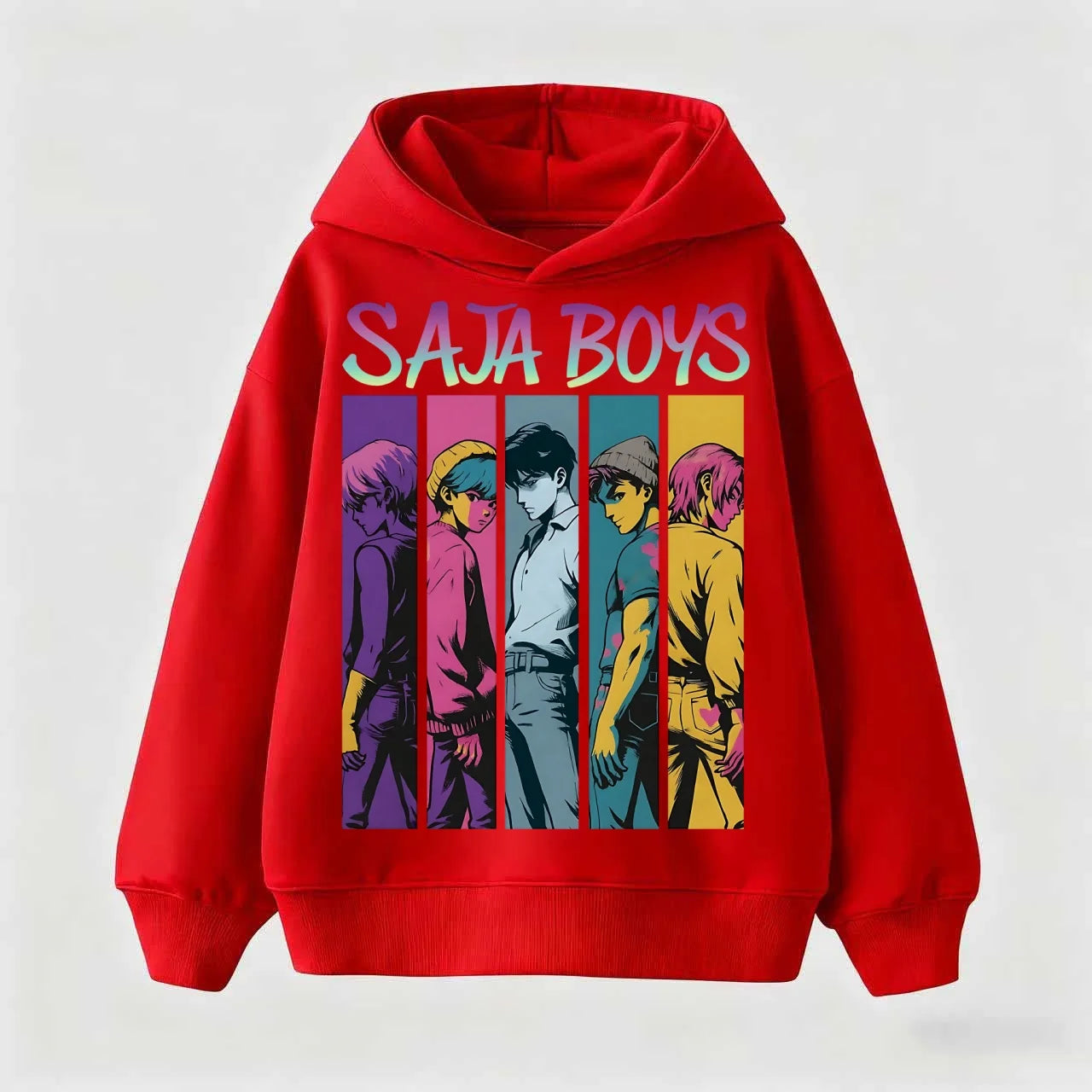 Kids Cartoon KPop Demon Hunters Hoodie 2025: Cool Hooded Pullover Sweatshirt For Boys Girls Casual Fashion Top