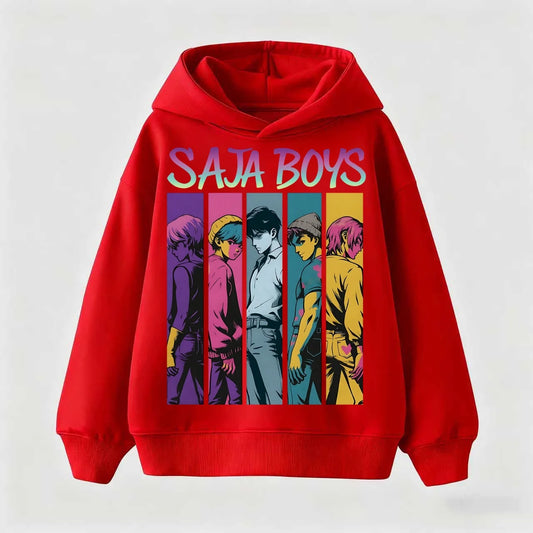 Kids Cartoon KPop Demon Hunters Hoodie 2025: Cool Hooded Pullover Sweatshirt For Boys Girls Casual Fashion Top