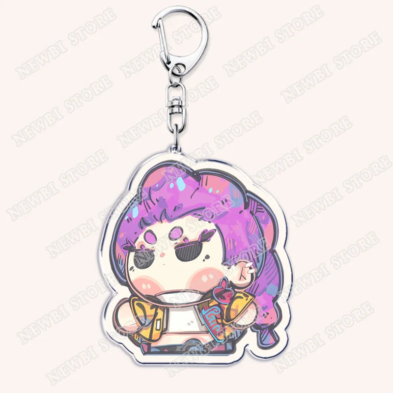Kpop Demon Girls Huntrix Saja Boys Keychains for Accessories Bag Marcus Rumi Zoey Jinu Ramen Ramyeon Keyring Jewelry Fans Gift