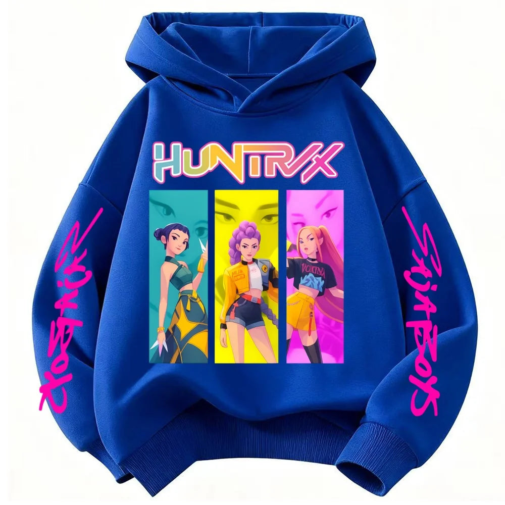 KPop Demon Hunters Saja Boys Clothes Child Girl Boy Fashion Casual Hoodies Girl Outfits Harajuku Street Style Hoodie Sweatshirt